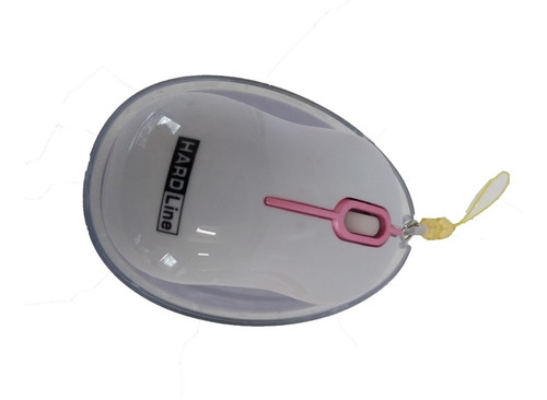 Mouse Usb Mini Retratil  Embalagem Acrílica Translúcida Oval