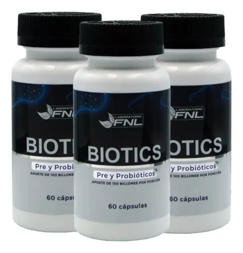 comprar Probioticos Y Prebioticos Biotics 14 Cepas 100 Billones X3