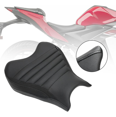 Asiento Raider Delantero Negro Para Yamaha Yzf-r7 Yzf R7