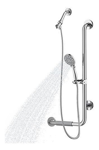 Showerspas 4001r-ssb Ergoslidebar Con Ducha De Mano, Cumple 