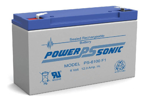 Bateria Sla Power Sonic 6v 100  12 Ah