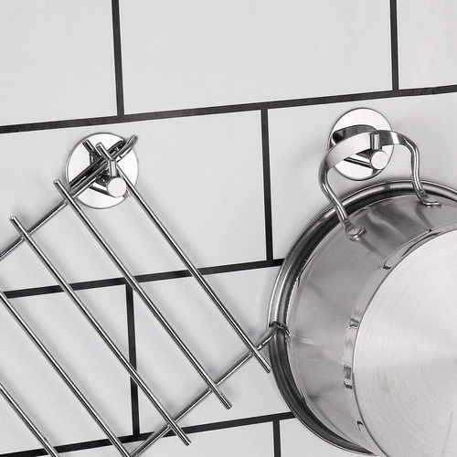 Ganchos Autoadhesivos Para Colgar En La Pared, De Acero Inox