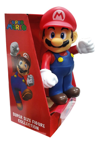 Figura Mario Grande De Super Mario Bros  22cm 