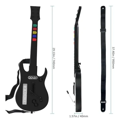 Guitarra De Wii Guitar Hero Para Controlador De Wii Inalámbr