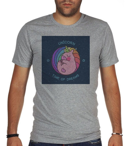 Remera De Hombre Unicorn Pig Time Of Dreams M1