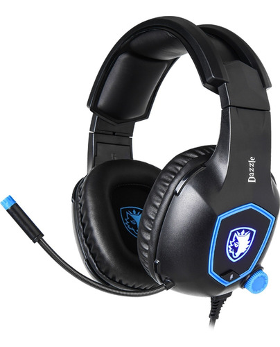 Fone Headset Gamer Sades Dazzle 7.1 50mm Usb Sa-905 Original