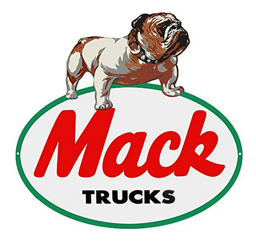 Señales - Artfuzz Mack Truck Reproduction Motor Oil Metal Si