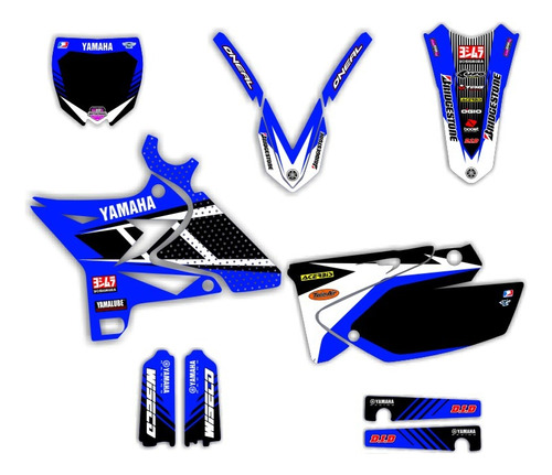 Kit Calcos Gráfica Yamaha Yz 125/250 - Ufo Restyled