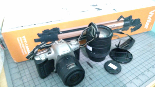 Imagem 2 de 8 de Kit Câmera Fotográfica Pentax Mz-50 + Tripé Vivitar + Lente