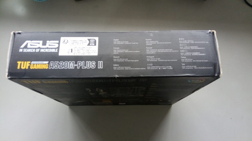 Caixa Da Placa Mãe Asus Tuf Gaming A520m-plus Ii Preto (Usado)