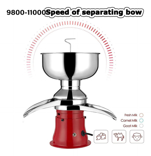 Separador Centrífugo De Crema De Leche Y Queso 30w, 50 L/h