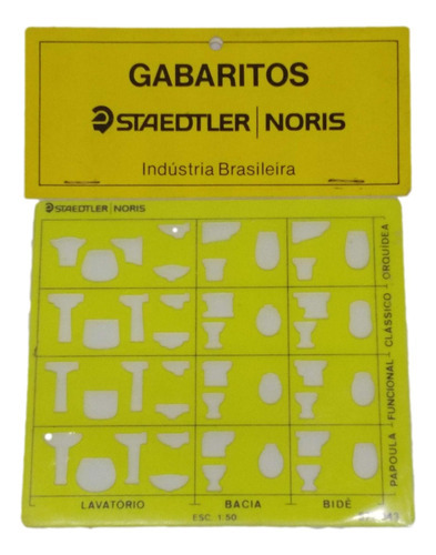 Gabarito Staedtler Desenho Sanitários Trident 577 043