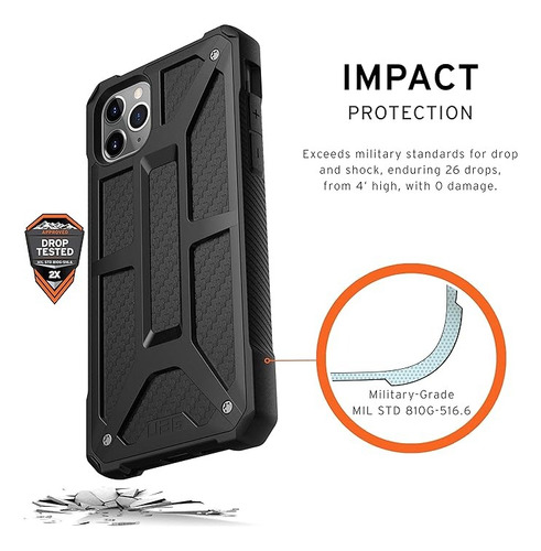 Capa Case P/ iPhone 13 6.1 Uag Monarch Kevlar Nivel Militar