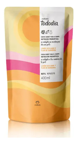Refil De Hidratante Corporal Natura 400ml Diversos Limão Siciliano E Flor De Gardênia