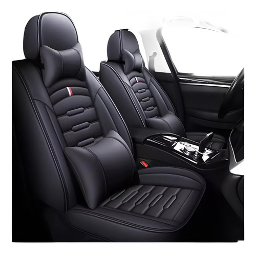 Kit Funda Cubre Asiento Cuero Auto Premium Luxury Almoadilla