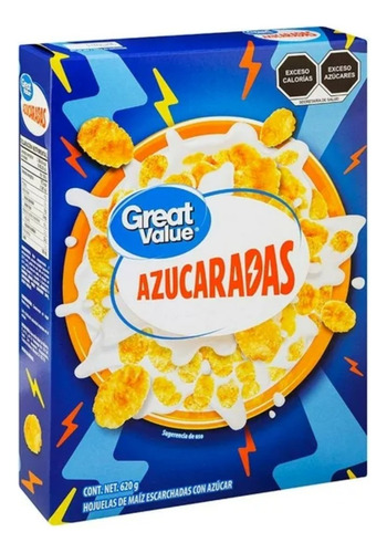 5 Pzas Cereal Great Value Azucaradas Hojuelas De Maíz 620 G