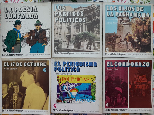 6 Revistas La Historia Popular 26 32 47 51 53 Y 79