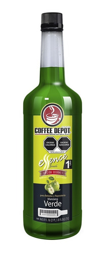 Jarabe Sabor Manzana Verde Para Cafetería Marca Essence 1lt