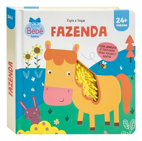 Fazenda: Animais, De Mammoth World. Série Espie E Toque, Vol. 1. Editora Todolivro, Capa Dura, 1ª Edição Em Português, 2023
