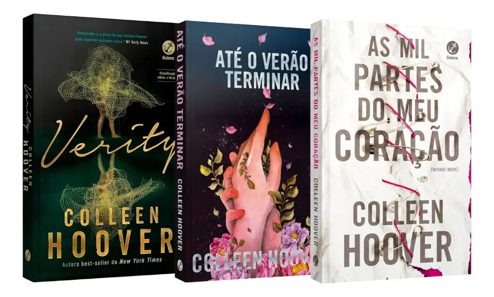 Kit Colleen Hoover, De Colleen Hoover. Colleen Hoover Editorial Galera Record, Capa Mole, Edição Regular Em Português, 2020