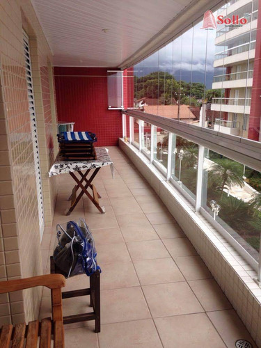 Imagem 6 de 27 de Excelente Apartamento 112 M² Com 3 Dormitórios, Pé Na Areia - Centro - Bertioga/sp - Ap0449