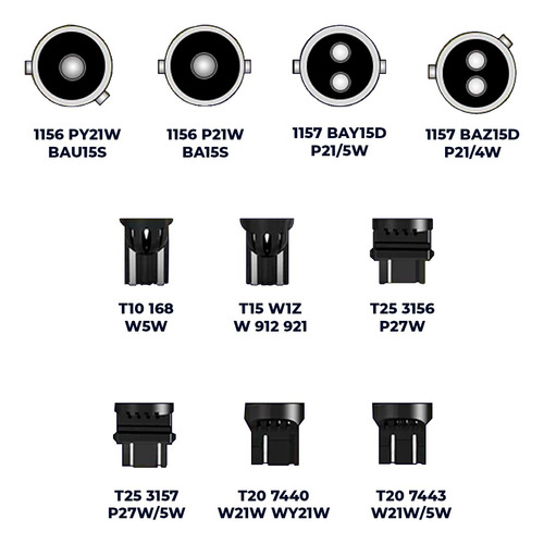 Led Seta/meia Luz 2 Polos Premium Canbus (âmbar) + Canceller