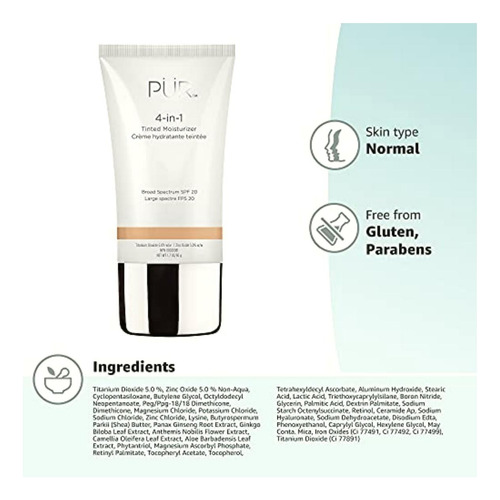 Pür Tinted Moisturizer, Broad Spectrum Spf 2.00, Light, 1.7