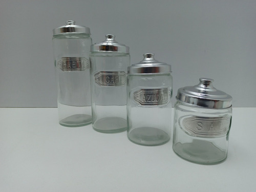 Imagen 3 de 5 de Set 4 Pote Envase Contenedor Cocina Smart Cook X. 3196 Xavi