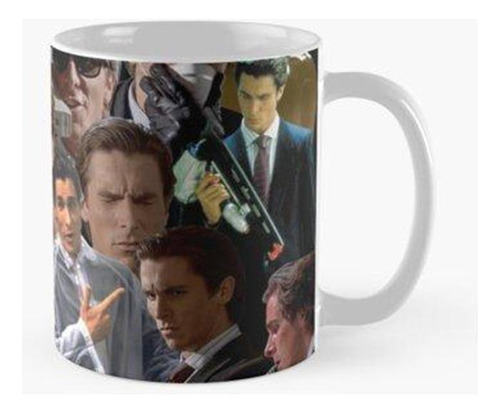 Taza X4 Collage De Fotos De Christian Bale De Alta Calidad C
