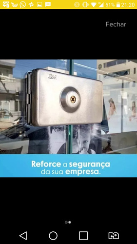 Fechadura Jbm Fa1 P/ Portas De Vidro E Alvenaria Giro .forte