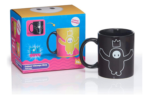 Taza Wow! Stuff Fall Guys Frenzy Team Cambia De Color Amaril