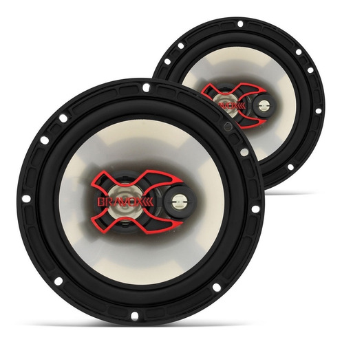 Auto Falante Triaxial Bravox 6 B3x60x 100w Rms Par