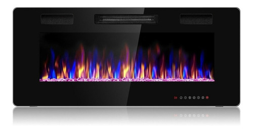 Calefactor Chimenea Eléctrica Empotrable Ultradelgada De 42