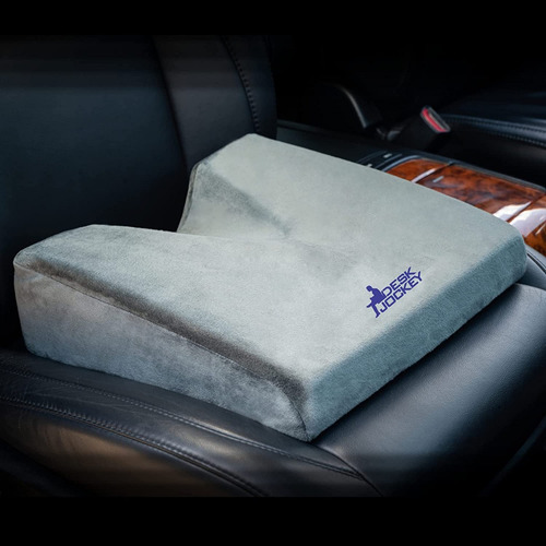 Desk Jockey Cojín De Coxis De Espuma Para Asiento De Coche Color Gris