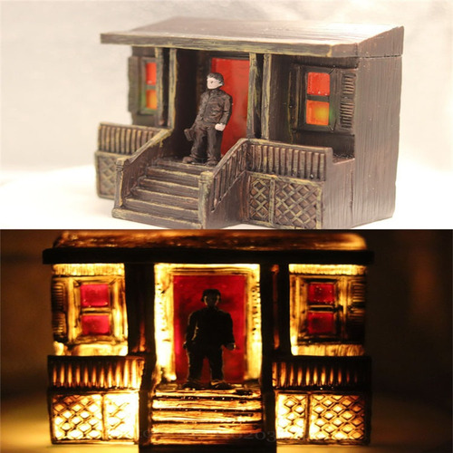 Illuminated 3d Horror Movie Sculpture Statue