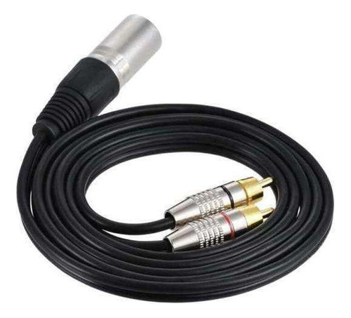 2xxlr 3pin Macho A 2rca Macho Jack Bocina Divisor De Audio