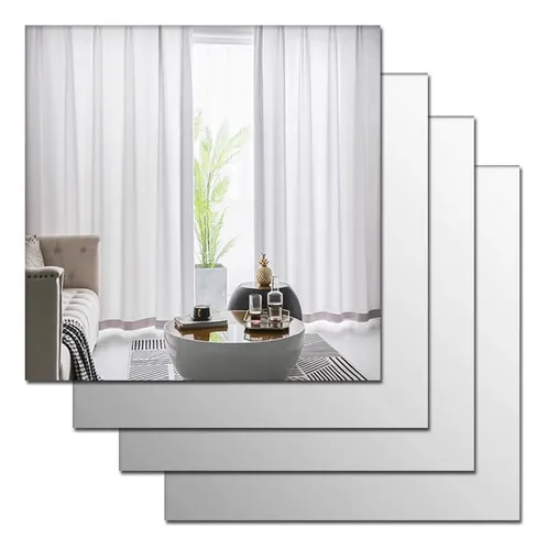 comprar Espejos Autoadhesivos Acrílico Hogar Decorativos Pared, 4 Un