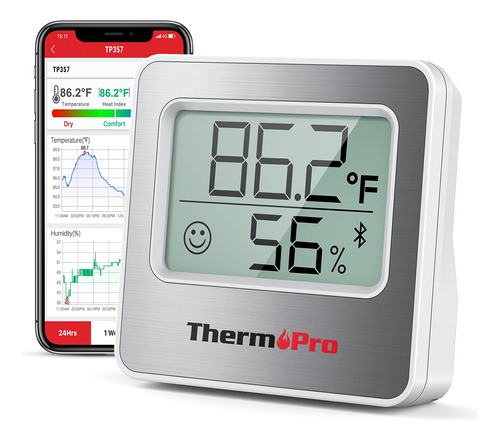 Thermopro Tp357 Higrmetro Digital Para Interiores De 260 Pie