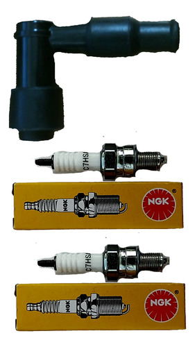 2)  Spark Plug + Cap For Honda Crf80f Crf 80 F Crf80 Bik Lql