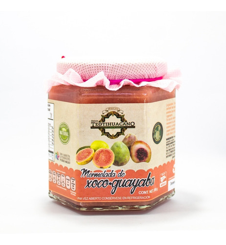 Mermelada Artesanal De Guayaba Con Xoconostle 300g