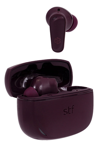 Audífonos Inalámbricos Tws Stf One Enc 7hrs Color Vino