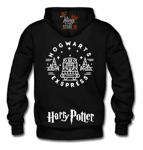 Poleron Con Cierre + Botella, Hogwarts Express, Tren, Harry Potter, Fans, Xxxl