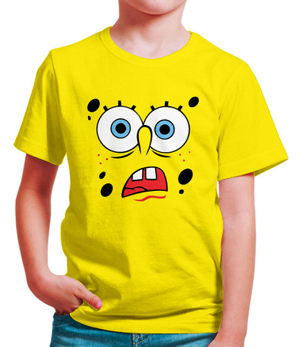 Polo Niño Bob Esponja Asombrado (d0805 Boleto.store)