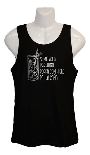Polera Jugo Con Hielo - Musculosa - Regalo - Borracho
