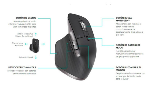 Mouse Mx Master 3 Logitech Color Grafito