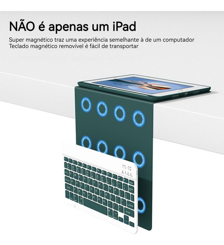 Teclado Bluetooth Mouse Com Capa Para iPad 5/6 Geracao A1893