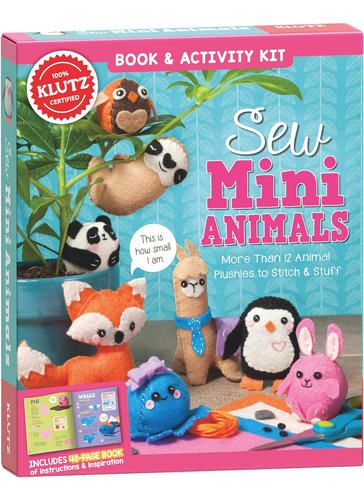 Coser Mini Animales (kit De Artesanía De Klutz) 8 Longitud X