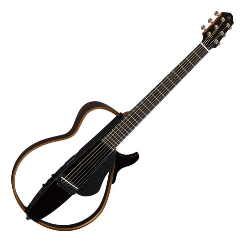 Violão Elétrico Nylon Yamaha Slg200s Translucent Black Material Do Diapasão Pau-rosa Orientação Da Mão Destro