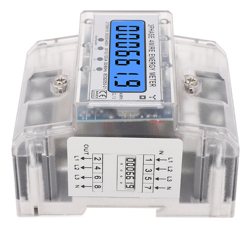 Medidor De Potencia Digital, 3 Fases, 4 Hilos, Pantalla Lcd