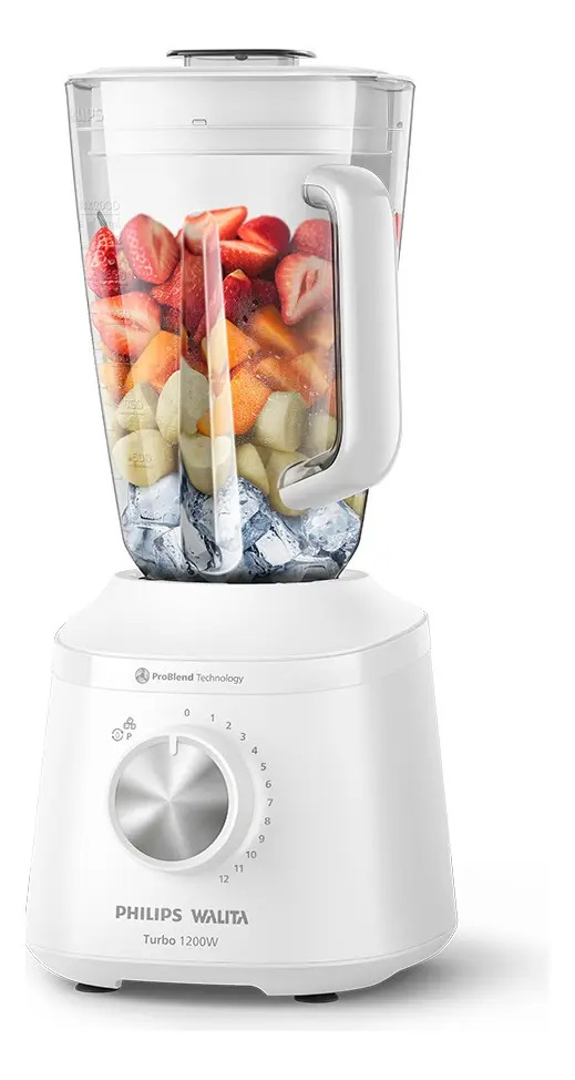 Liquidificador Série 3000 Turbo 1200w Philips Walita Hr2271 Cor Branco